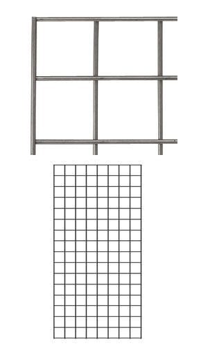 SSWBasics Boutique Raw Steel 2 x 4 foot Wire Grid Panel - Spaced 3" on Center- Grid Wall Panels for Retail and Home Use - Raw Steel Wire Grid Panel - Durable and Versatile Gridwall Panel for Display