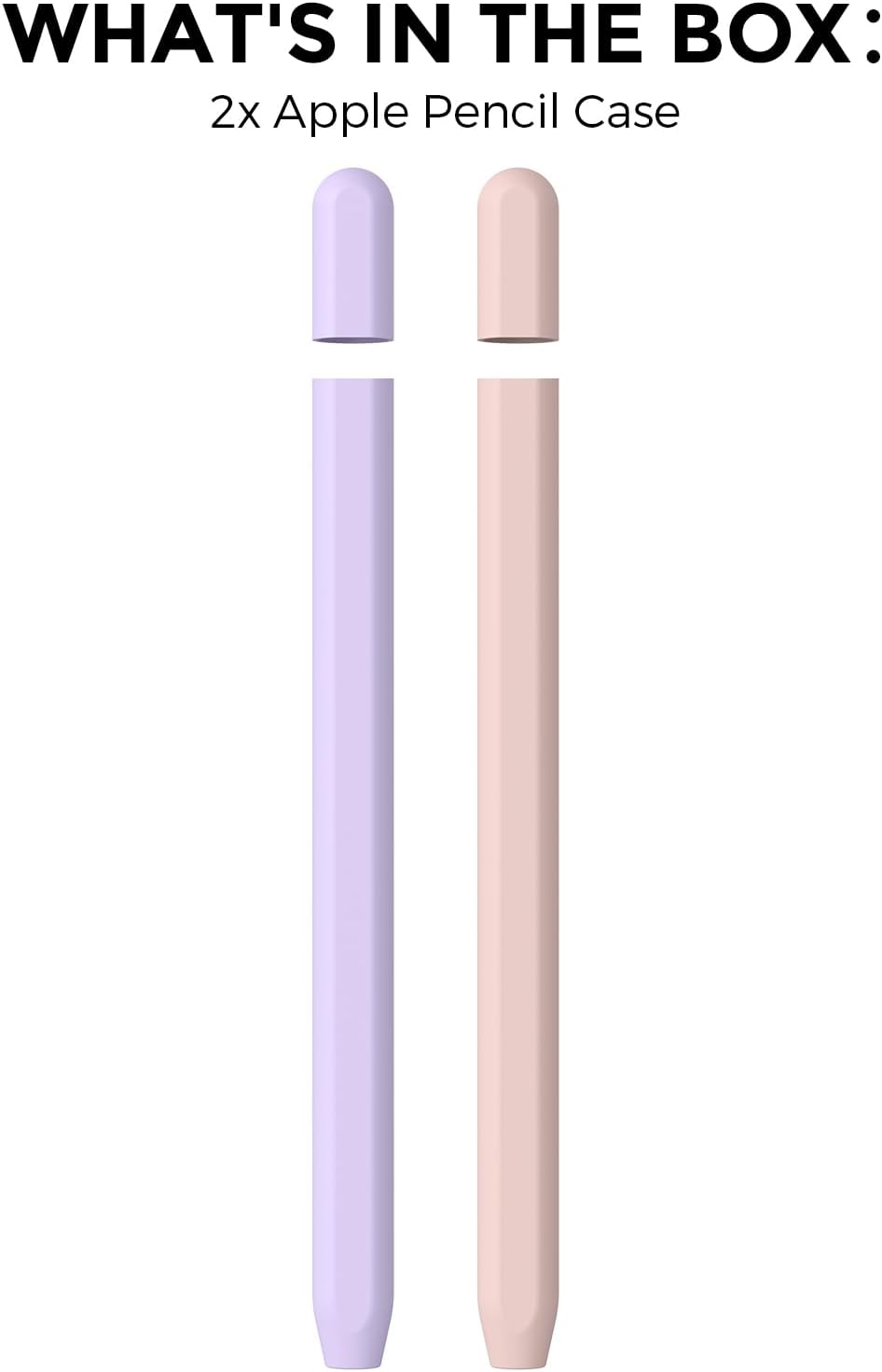 AhaStyle Silicone Case for Apple Pencil (USB-C) 2023 Ultra Thin Proteative Cover Skin Apple Pencil Sleeve Anti-Slip Grip Compatible with Apple Pencil USB C (Lavender)