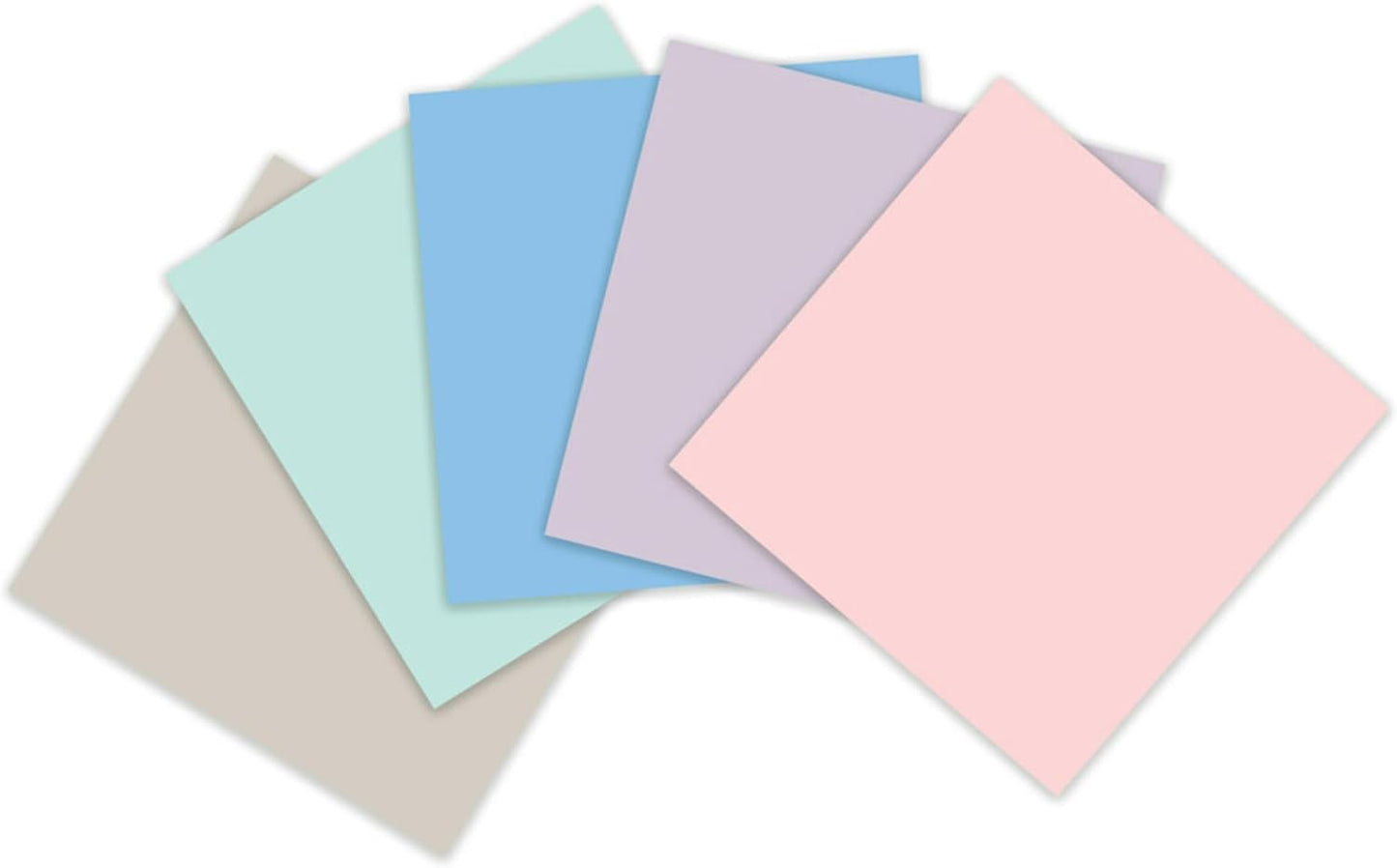 Post-it 100% Recycled Paper Super Sticky Notes, 3 in. x 3 in., 5 Pads, 70 Sheets per Pad, Wanderlust Pastels, School Supplies and Office Products