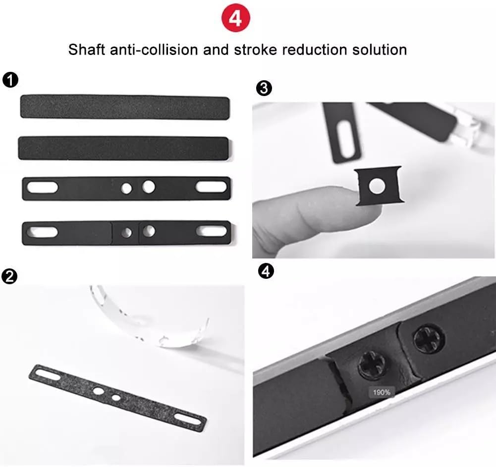 Mechanical Keyboard Spacebar Foam Sound Insulation Foam Noise Absorbing Switch Silencer Pad Cotton Compatible with 6.25U Mechanical Keyboard Space Bar Black 4PCS/Set