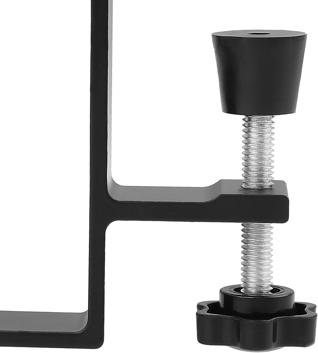 cobee Purse Hook for Table, Purse Hanger for Desk, Clamp-On Under Desk Backpack Hanger, Women's Bag Hook for Handbag and Purse Holder(Black Single Hook)