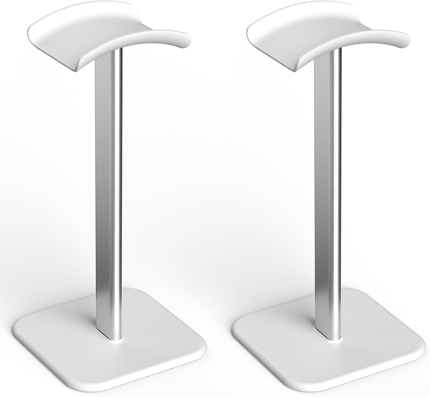 Headphone Stand for Desk - Headset Stand with Aluminum Hanger and Plastic Headrest, Headphone Holder for AirPods Max, Sony, Bose, Beats and More (Black)