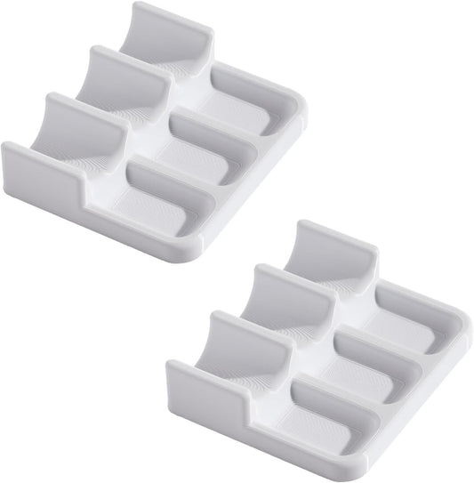 2 Pcs Paint Brush Holder with 6 Slots for Watercolor Oil Acrylic Painting Brush,Artist Brush Holder Caddy Organizer Solution for Painting Accessories Watercolor Brush Washing Tray Paintbrush Storage