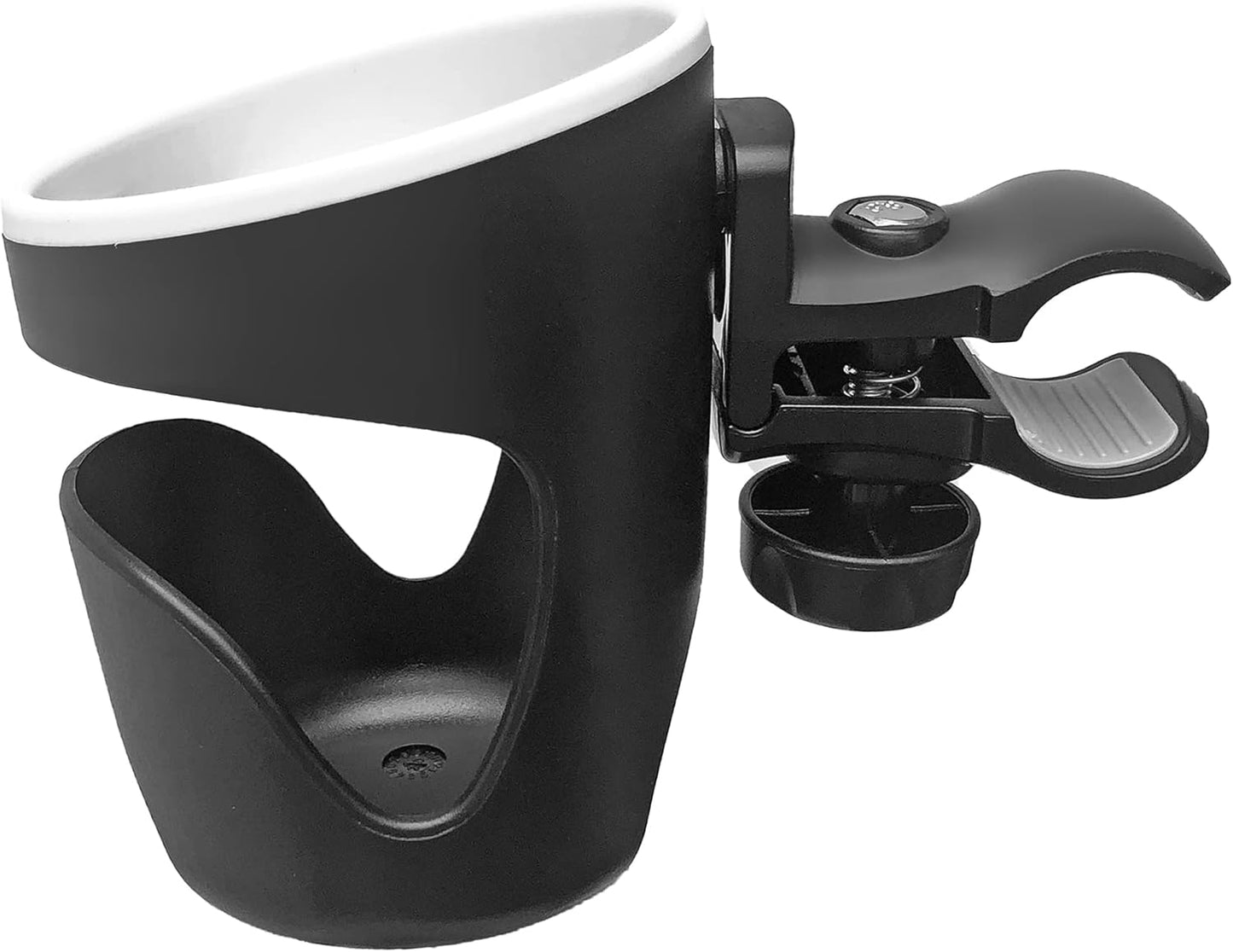 Universal Drinks Holders 360 Degree Rotation Adjustable Clamp Cup Holder, Mounts to Rail, Handle Bar, for Pontoon, Bass, Jon, Yacht Boats