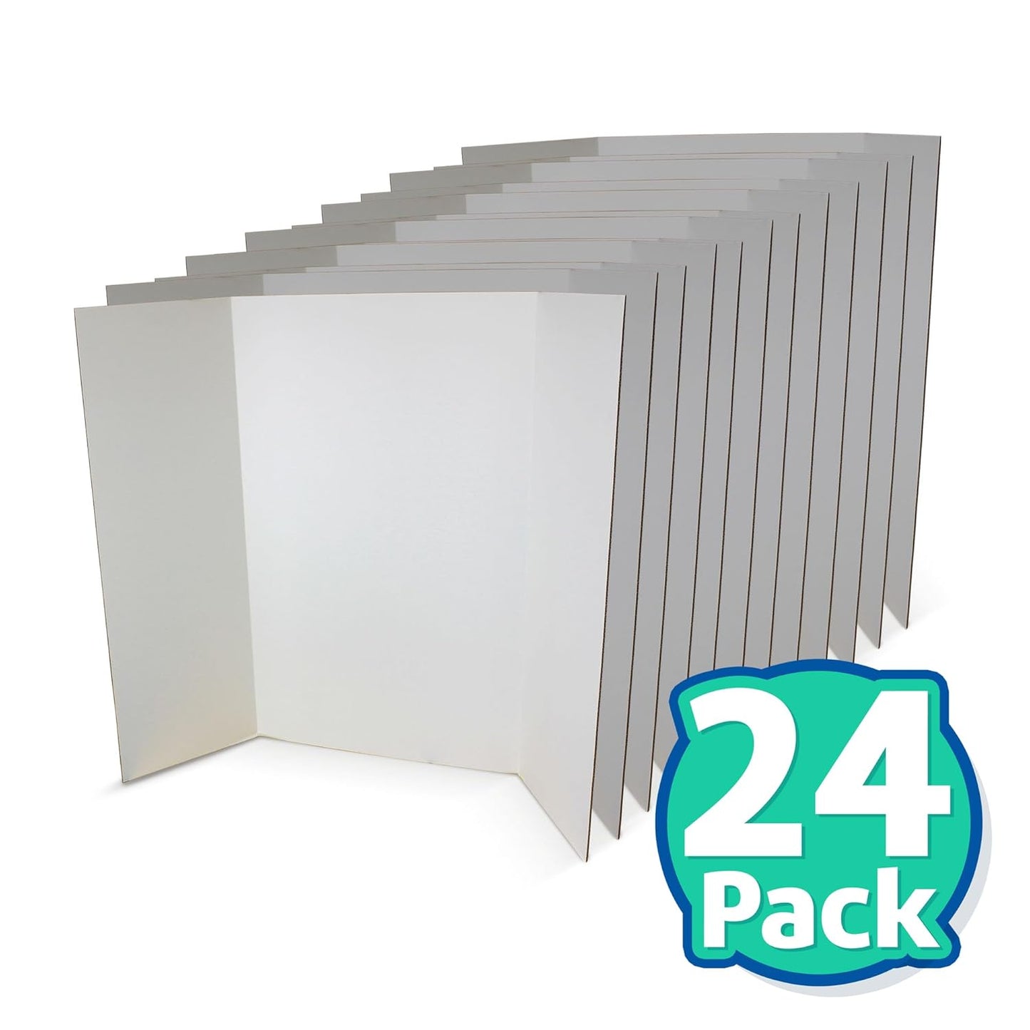 Flipside Products 36” x 48” Project Boards for Presentations, Science Fair, School Projects, Event Displays and Trifold Picture Board, Proudly Made in USA - Black - 4 Pack