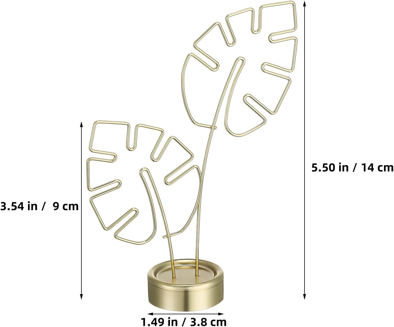 NUOBESTY Gold Card Clip Holder Turtle Leaf Shapes Photo Display Stand Memo Note Message Cards Display Pick Stand for Home Party