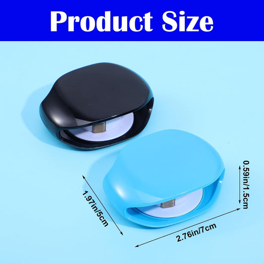 2 PCS Cord Reel Cord Retractor Automatic, Retractable Hidden Cable Reels, Small Roll Winder Case for USB Cable Headset Data Charger Cables Organization, No More Tangled
