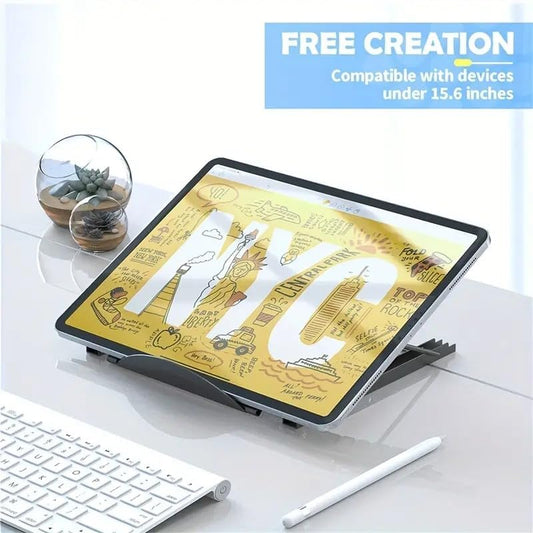 Huacan Light Box Pad Stand, Multifunction 7 Angle Points Skidding Prevented Tracing Holder for Laptop LED Light Table,7.48 x 9.45 inches
