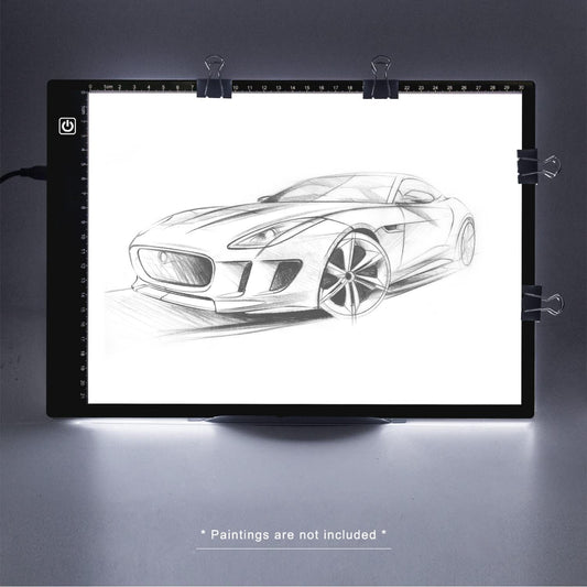 SevenFish Diamond Painting Accessories A4 Light Pad, Upgraded Light Board High Brightness No Black Dots Diamond Art Light Box for Diamond Painting Tools, Drawing/Tracing/Craft/Sketching/Weeding Vinyl