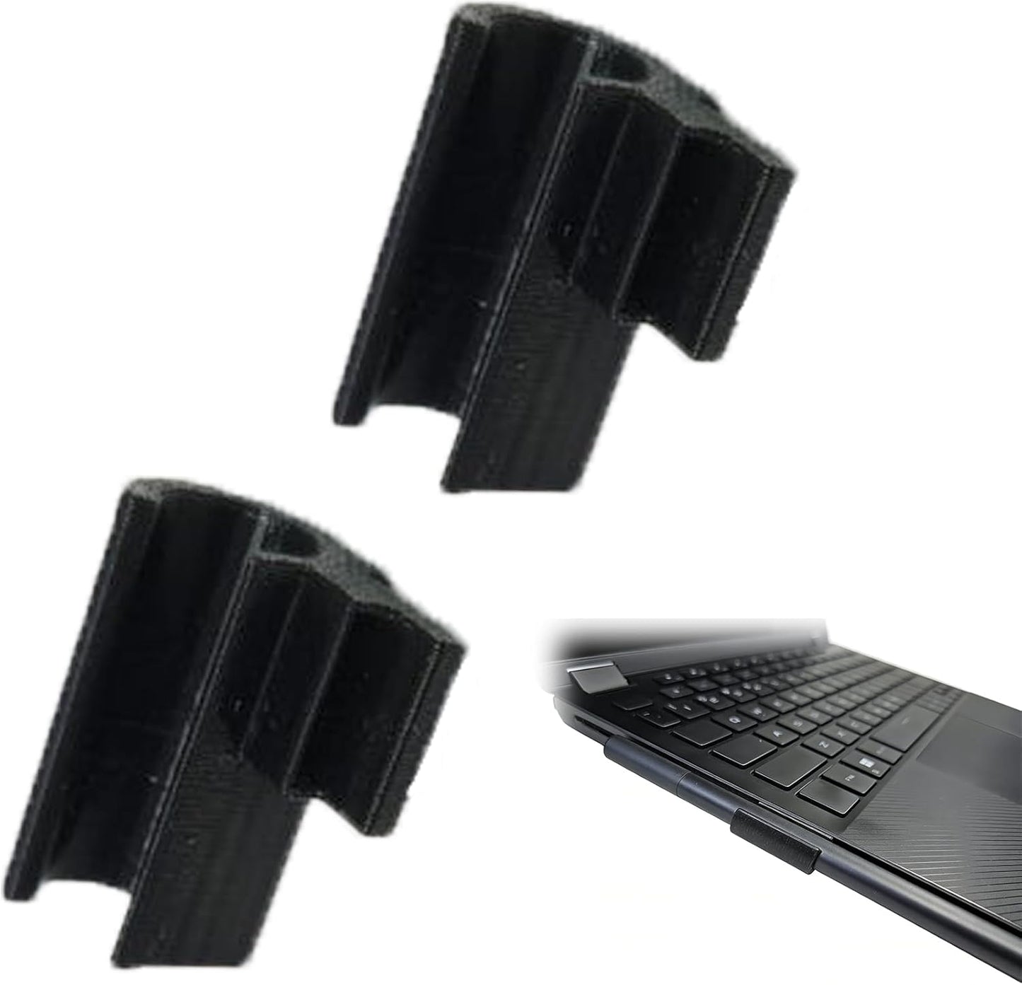 USB Port Stylus Holder for Touchscreen Laptops, Tablets & Drawing Displays, Plug-in Pen Stand, No Adhesive Desk Organizer for Digital Pens, Fits 10mm Stylus