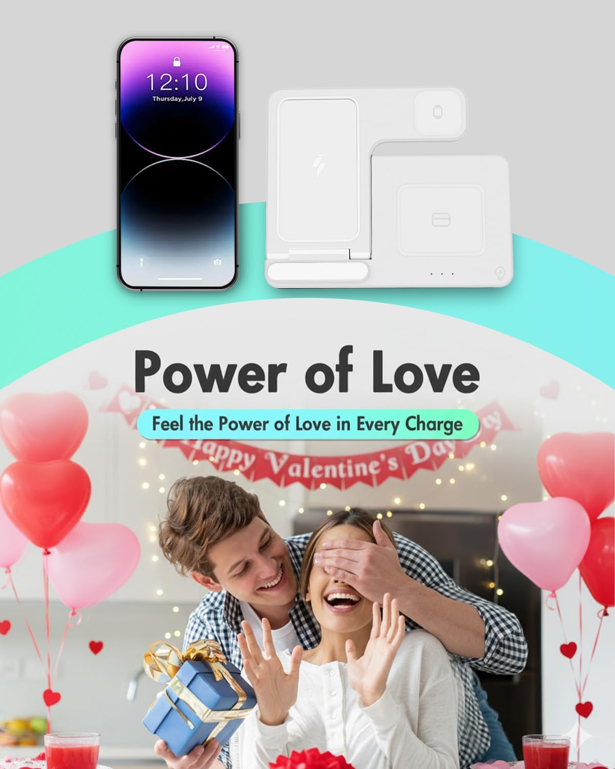 Wireless Charger iPhone Charging Station: 3 in 1 Charger Stand Multiple Devices for Apple - iPhone 17 16e 16 15 14 Pro Max 13 12 11 - Watch 11 10 9 8 7 6 5 4 3 2 SE and Ultra Series - Airpods 4 3 Pro