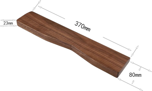 2 pcs Mini Wood Wrist Rest Portable Movable Solid Wooden Walnut Beech for Most Mechanical Keyboard Numpad Sp64