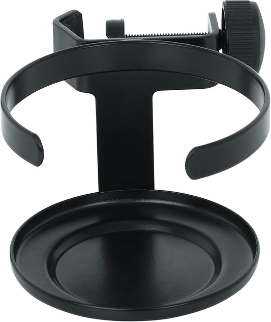 Gator Frameworks Microphone Stand Clamp On Drink Holder Holds Single Beverage, Cup (GFW-SINGLECUP)
