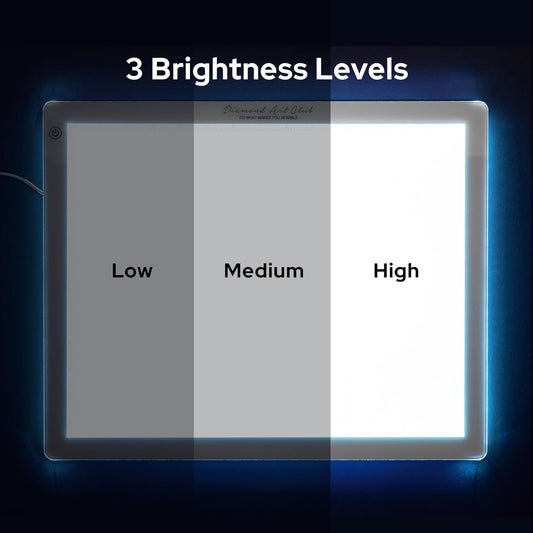 DIAMOND ART CLUB - NEW A4 Light Pad, USB LED Light Board for Diamond Painting and DIY Crafting, Diamond Art Tools and Accessories, 14.1" x 10.6"