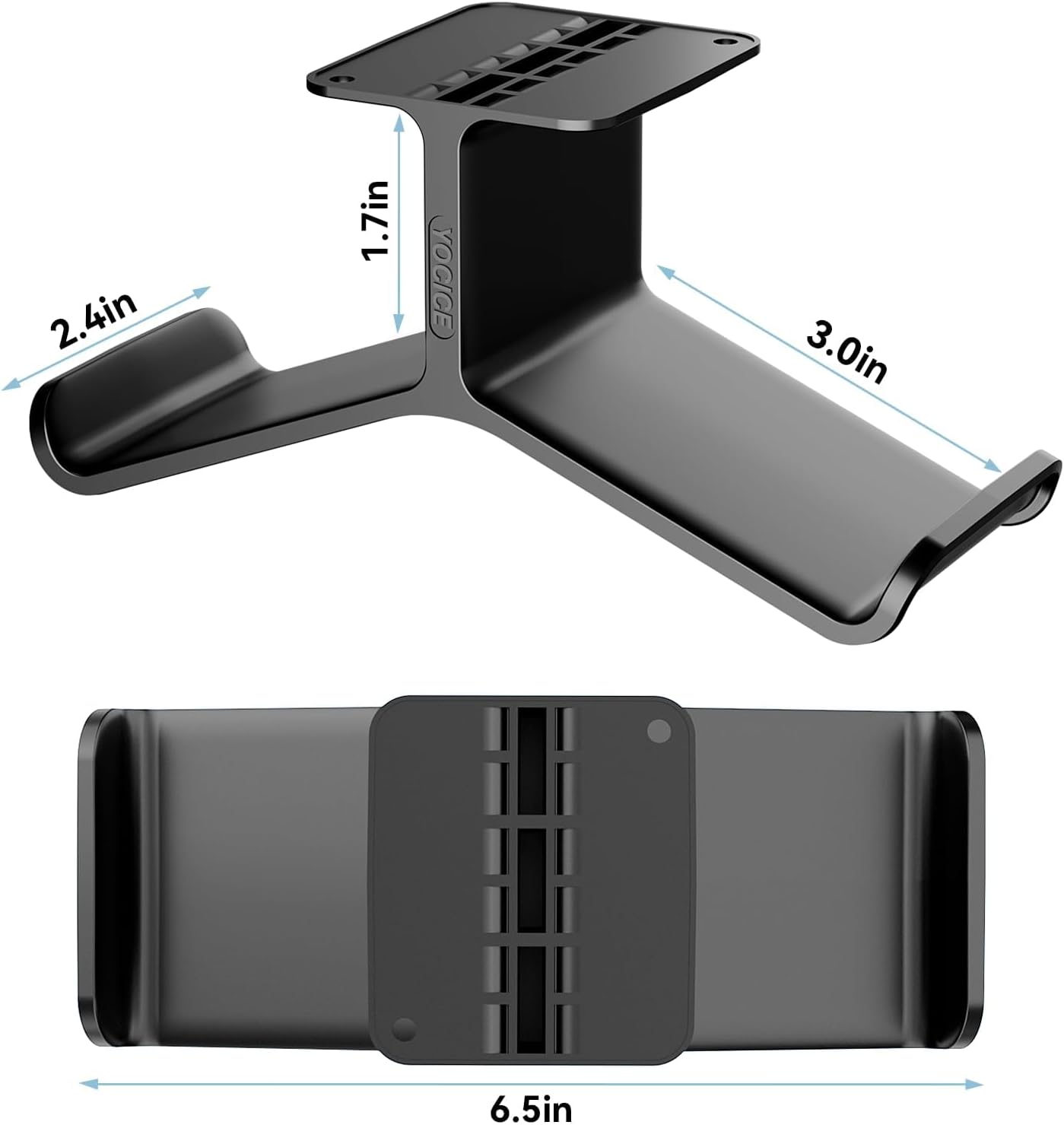 Controller Holder,Headphone Stand Headset and Controller Stand Under Desk Controller Holder with Strong Double Sided Tape Universal Design for Xbox ONE, PS5, PS4, PC