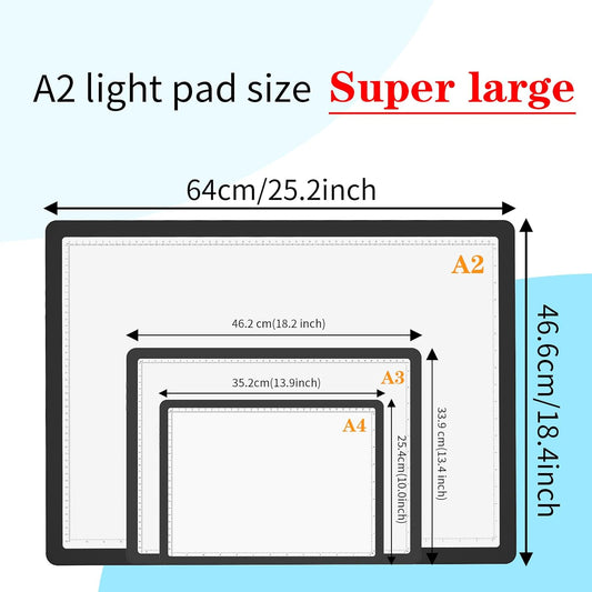 Phylosal Rechargeable A4 LED Light Pad with Built-in Stand, Magnetic Tracing Light Box for Drawing, Diamond Art Light Board with Side Button, Super Bright Light Table for Diamond Painting, Sketching