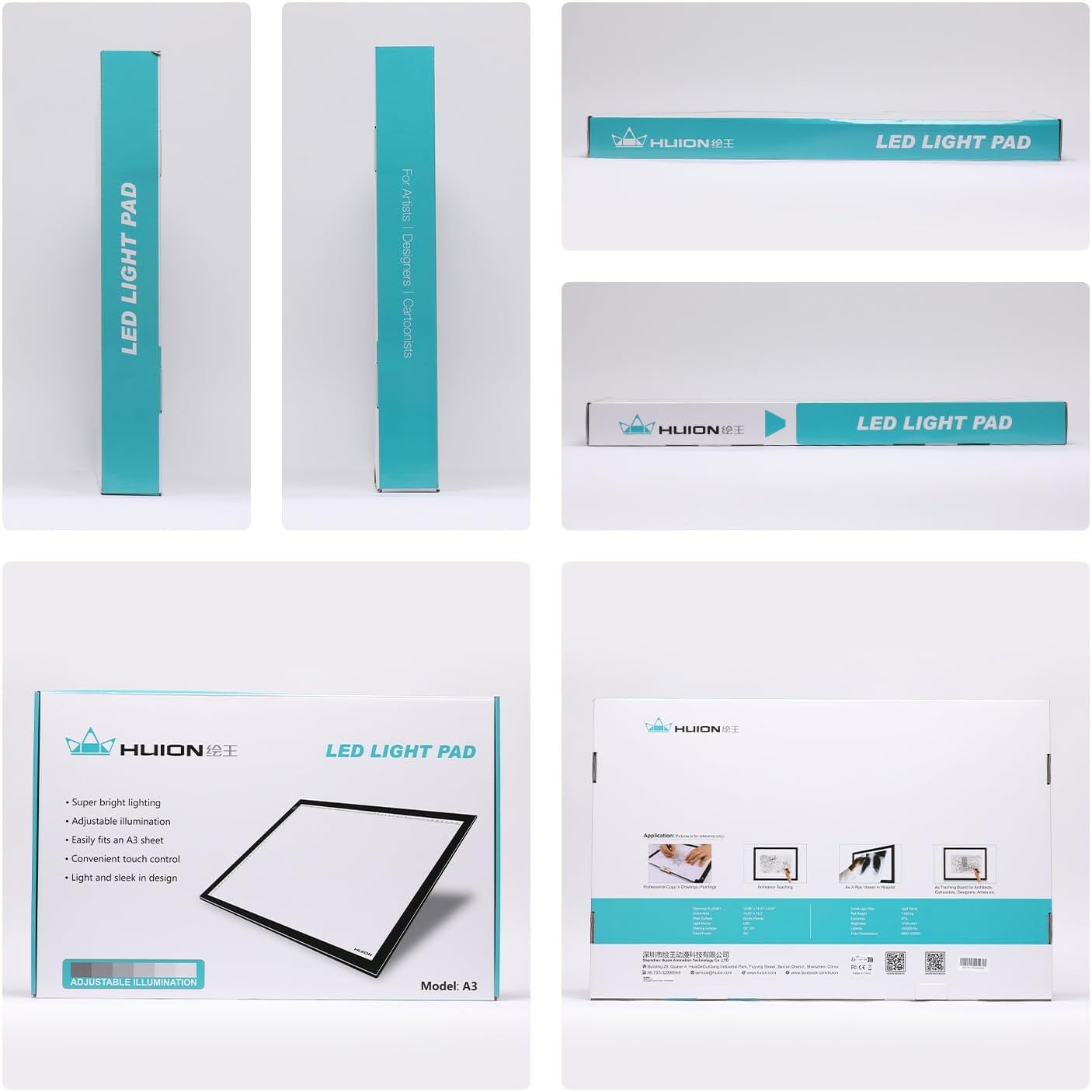 Huion A3 Light Box for Tattoo Tracing - AC Powered