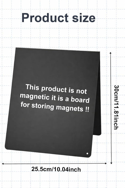 UCEC Metal Magnet Board, Magnetic Bulletin Board, Magnetic Display Board with Stand, Double-Sided V-Shaped Memo Board Easel for Magnet, 11.8"x10" Black Desktop Tabletop Display for Home Office Kitchen
