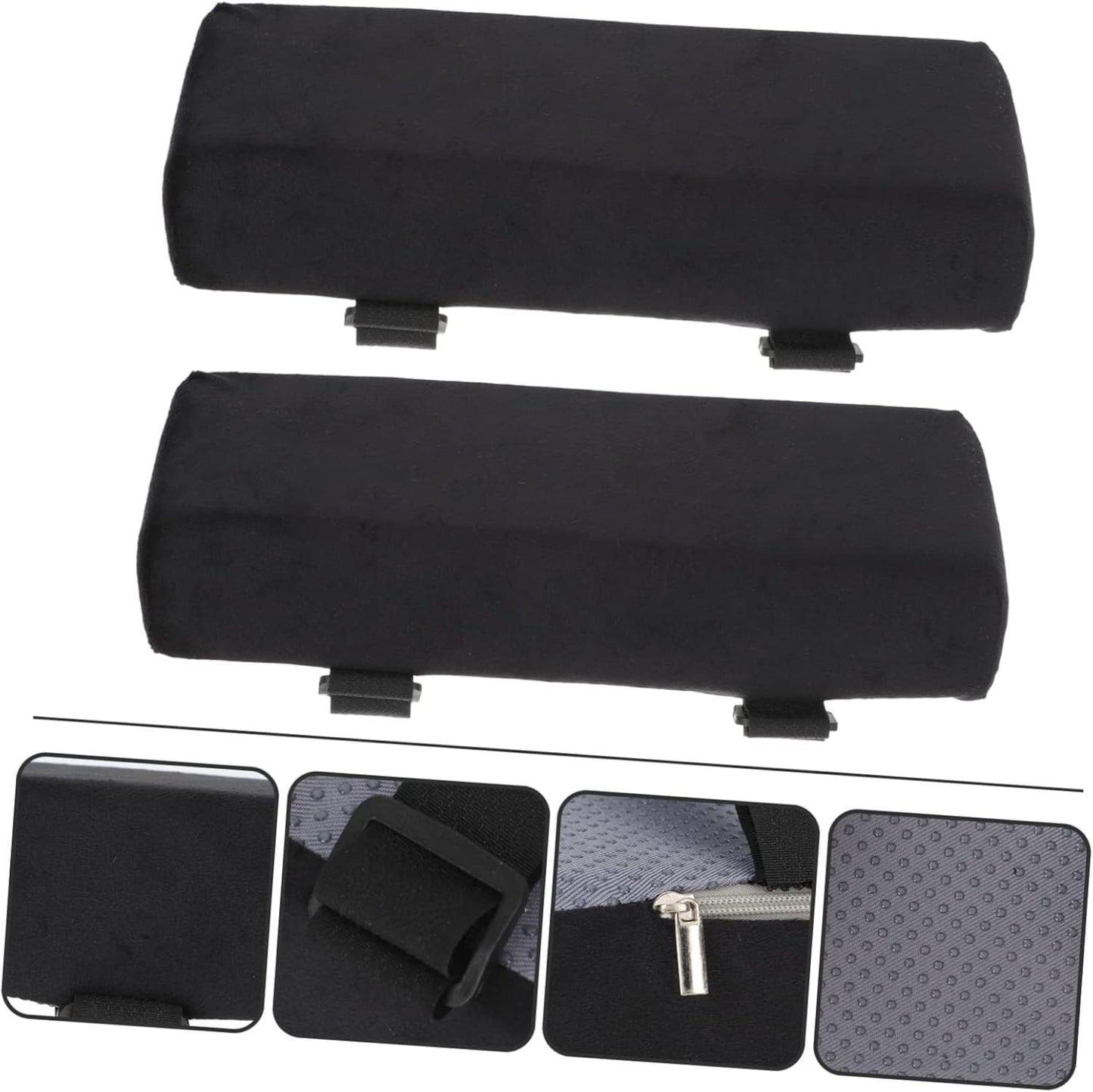 SHOWERORO 1pair Ergonomic Office Armrest Pads Comfortable Non- Cushion Covers for Chairs Height for Elbow Support for Home Gaming Desks Easy Installation