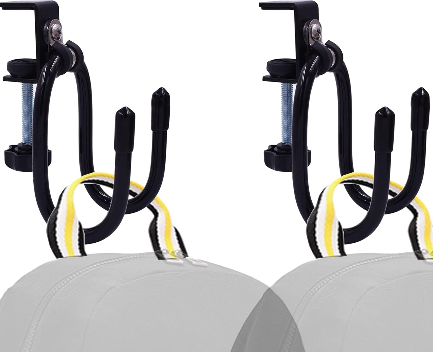 YYST Desk Mount Clamp-On Bag Holder Hook Backpack Hanger Portable for Backpack, Handbag, Purse, Laptop Bag, Tote Bag, Messenger Bag,Table Desk, Under Counter (20 lb. Capacity) (1)