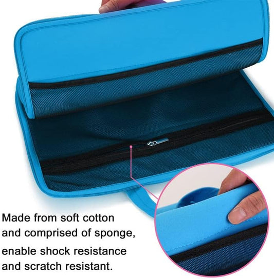 Protective Case for A4 Tracing LED Light Pad, Carrying Bag Travel Storage Case Pouch Cover with Pockets, for Laptop, Notebook, Most Tracing Light Table Pink