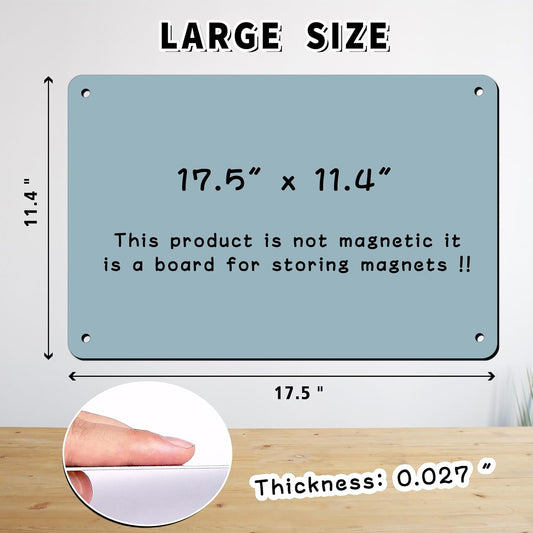 2Pack Magnetic Board 17.5" x 11.4" Magnet Bulletin Board is Suitable for displaying Notes, Photos,Magnetic Letters,Suitable for Walls, refrigerators, cabinets, etc