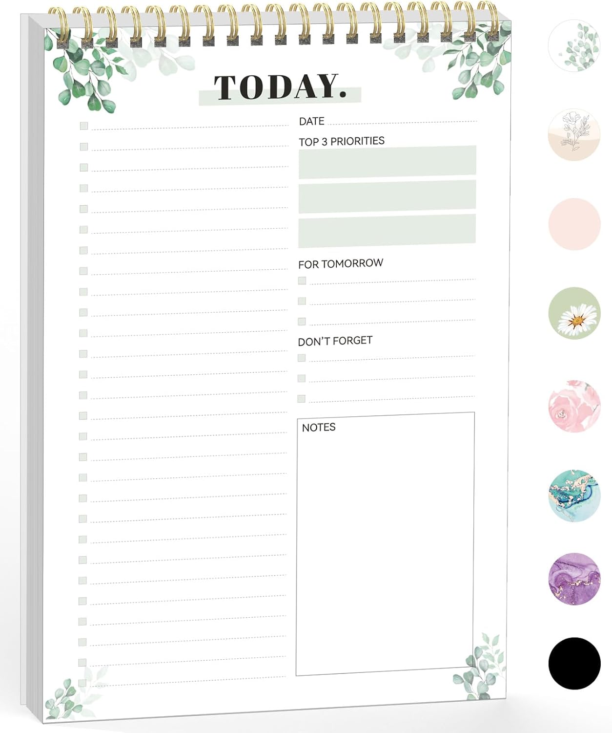 Forvencer To Do List Notepad (6.5 x9.8), To Do List Notebook for Work, Undated Daily Planner Organizer for Tasks Checklist & Goal Planning, To Do List Perfect for Office, School, Cute