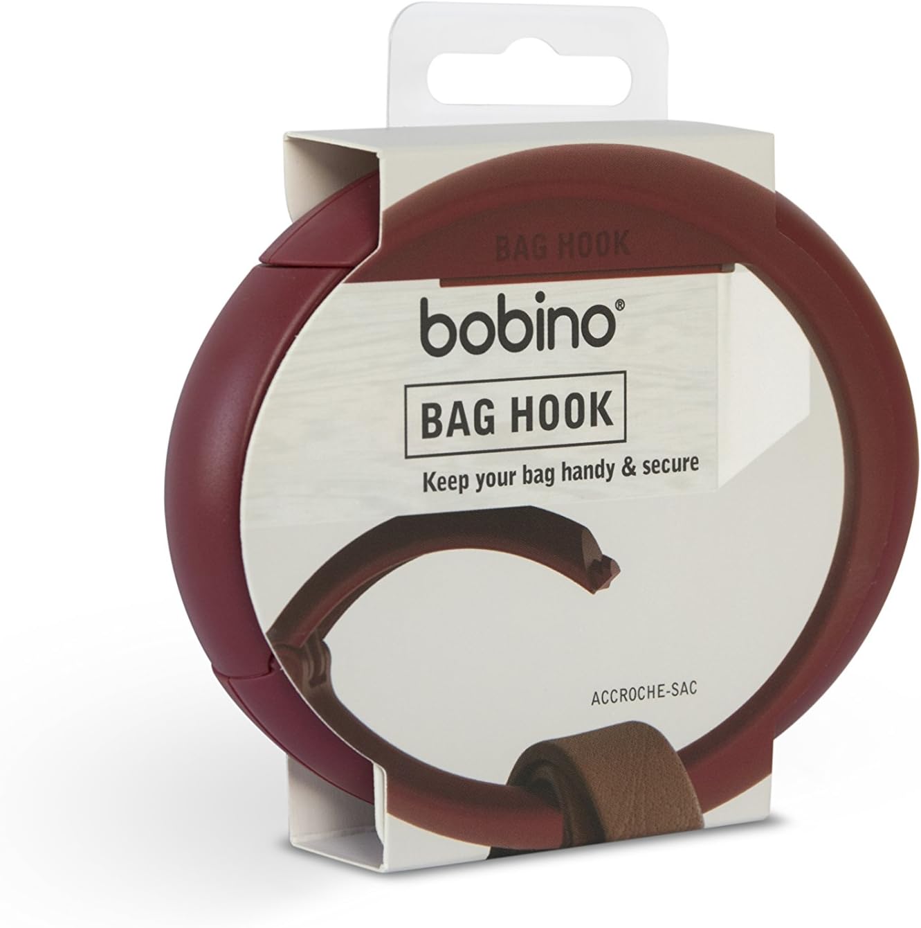 Bobino | Purse Hook | Bag Hook & Bag Holder For Table | Portable Purse Hanger | Purse Hook For Table & Purse Hook For Desk | Travel Luggage Hook | Purse Holder | Purse Accessories For Women | Charcoal