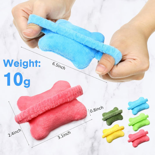 5 Pcs Wearable Mouse Pillow Rest for Wrist 5 Colors Comfortable Wrist Rest Hand Support Cushion for Laptop Keyboard Typing Computer Gaming Soft Palm Protector, PP Cotton