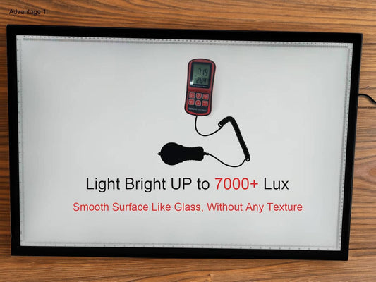 WELZK Light Board A3, 16.6×12.6inchs Light Pad, Side Button Design, 9 Levels/Stepless Dimming, Light Box Widely for Diamond Painting, Tracing, Weeding Vinyl etc.