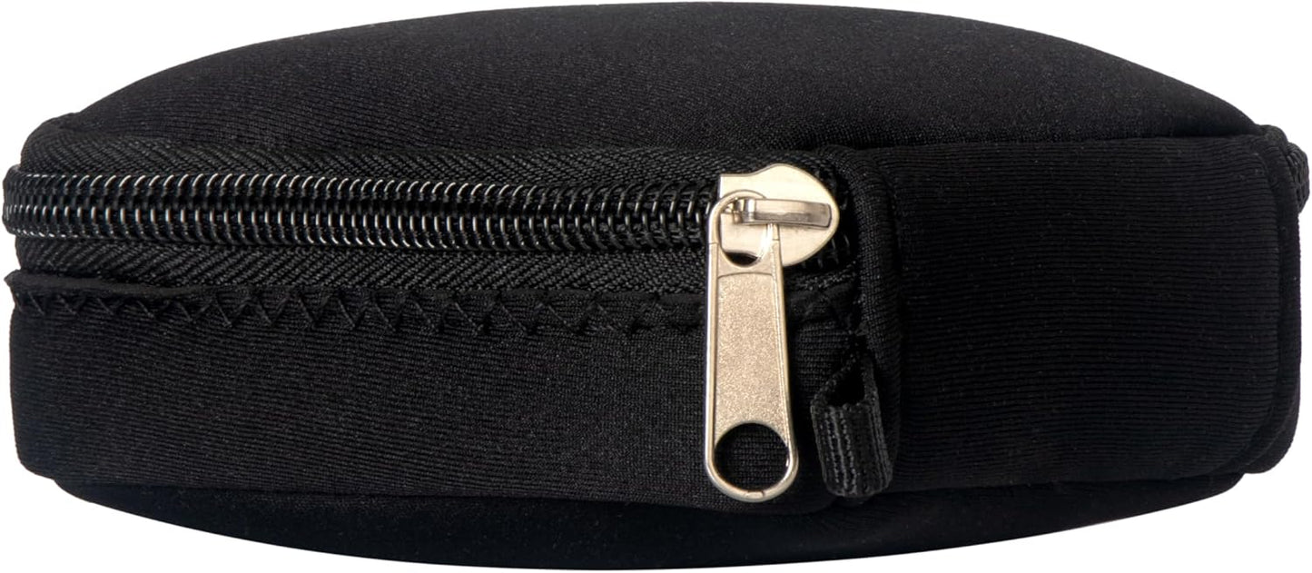 Mini Pouch for Organization, Soft Small Electronic Organizer Travel Storage Carrying Tech Bag Compatible with MagSafe Power Adapter, Laptop Accessories Cables, Cords, USB Drives, Earphones Black