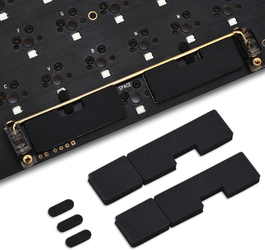 Keyboard Poron Stabilizer Foam, Spacebar Foam, 7pcs Stabilizer Silencer Pad for Mechanical Space Bar (Compatible 6.25U/7U)