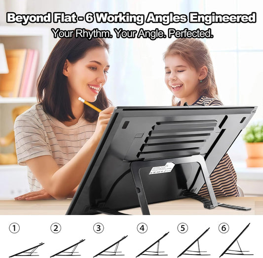 Fiqiuuiid A4 Rechargeable LED Light Pad, Tracing Light Box with 6-Level Dimmable & Light Guide artboard, Diamond Painting Light Board with Stand and Top Clip, Cordless Lightbox with Carrying Case