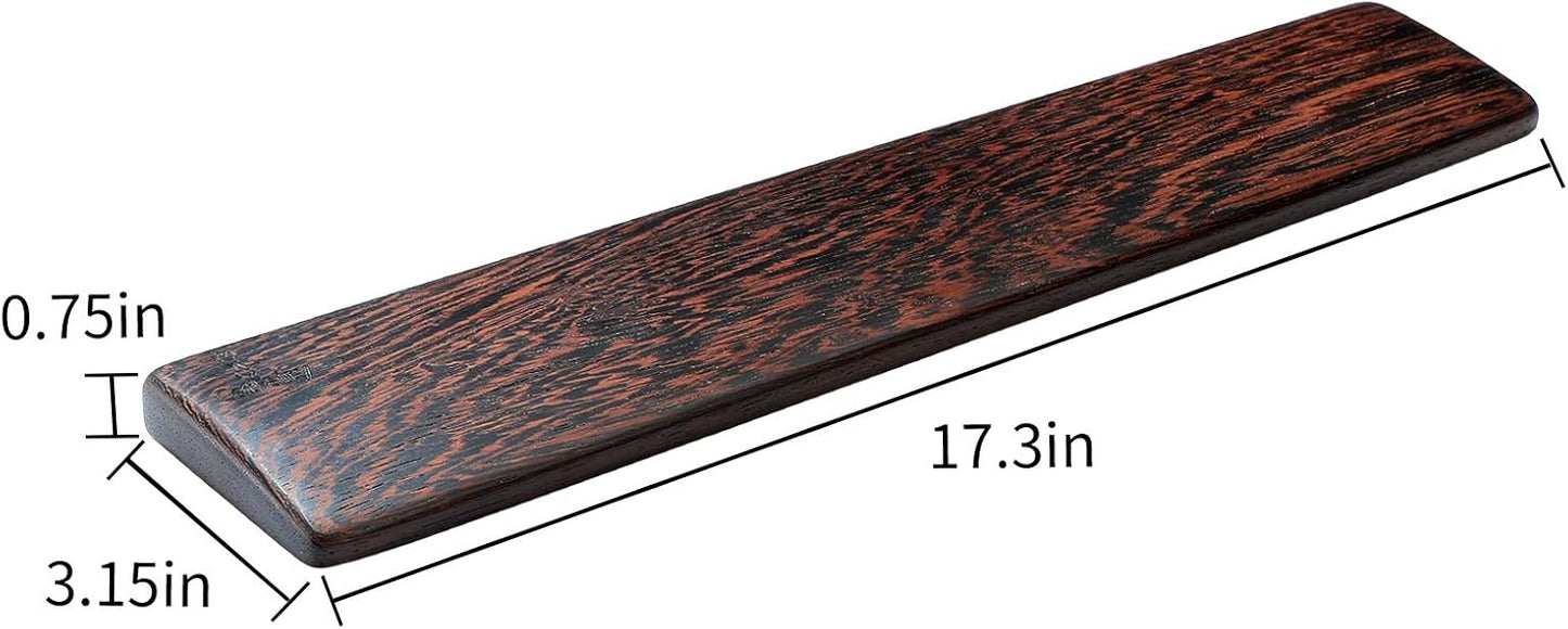 Wooden Keyboard Wrist Rest, Keyboard Wooden Palm Rest,Keyboard Wrist Rest Pad, Solid Wood Mouse Pad Wrist Guard, Ash Wood Wrist Rest, Wrist Pad for Keyboard, (Fraxinus Excelsior,11.8in)