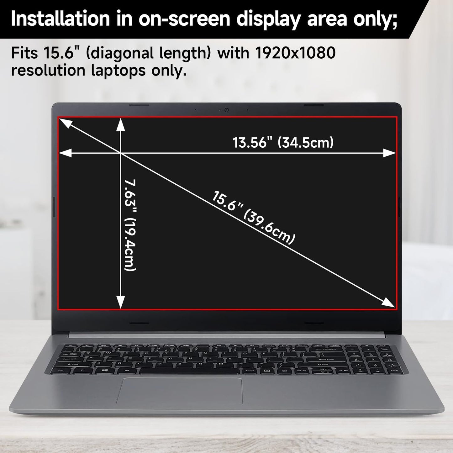 2 Pack Laptop Privacy Screen 15.6 Inch (1920x1080) Display, Anti Blue Light Glare Anti Scratch Computer Privacy Shield for 15.6" Hp Lenovo Dell Acer Asus Samsung Portable Monitor