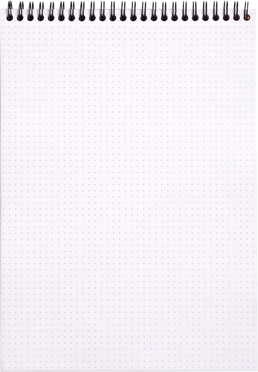 Rhodia #16 Wirebound Notepad 5.8" x 8.3" Dot Pad, Orange Cover