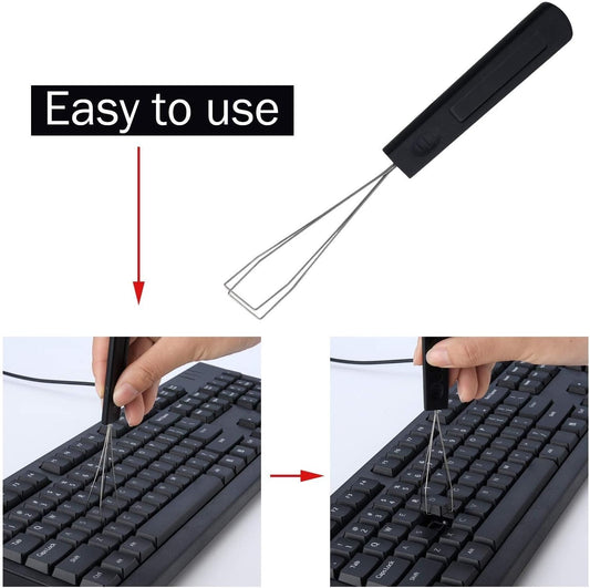 Keyboard Puller Keycap Removal Tool and 200 Pcs Rubber O-Ring Dampeners Plumbing Rubber O-Ring Seal for Switch and Mechanical Keyboard