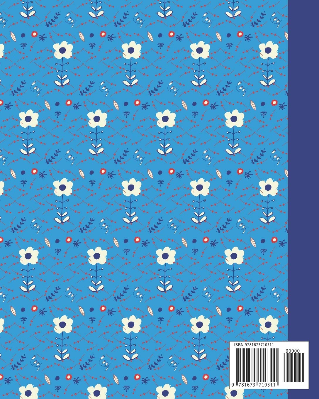 Mind Maps: Notebook for Mind Mapping, Brainstorming, and Visual Thinking at Work, School, and Home | Scandinavian Nordic Floral Pattern Soft Cover Design in Blue