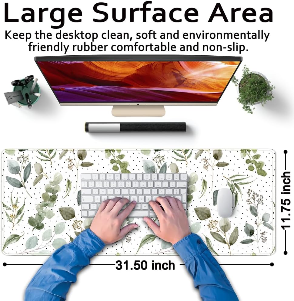 World Map Desk Mat Historical World Map Desk Pad Extra Large Computer Mouse Pad XL Black Topographic Mousepad Keyboard Pad for Desk Gaming Computer Laptop Office Non-Slip Desk Pad 31.5x11.8 in