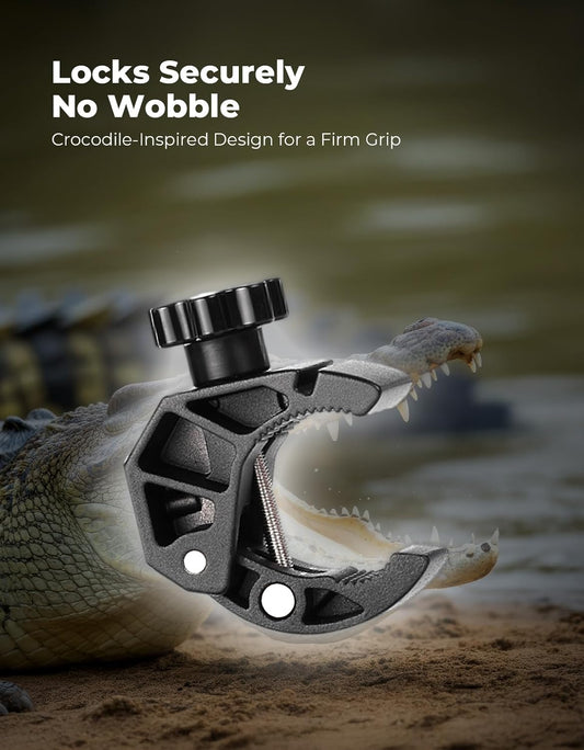 KEMIMOTO Motorcycle Cup Holder, Oxford Fabric Motorcycle Drink Holder with 0.6"-1.5" Alligator Clamp, Universal Water Bottle Cup Accessories for Bike, ATV/UTV, Scooter, Boat, Walker