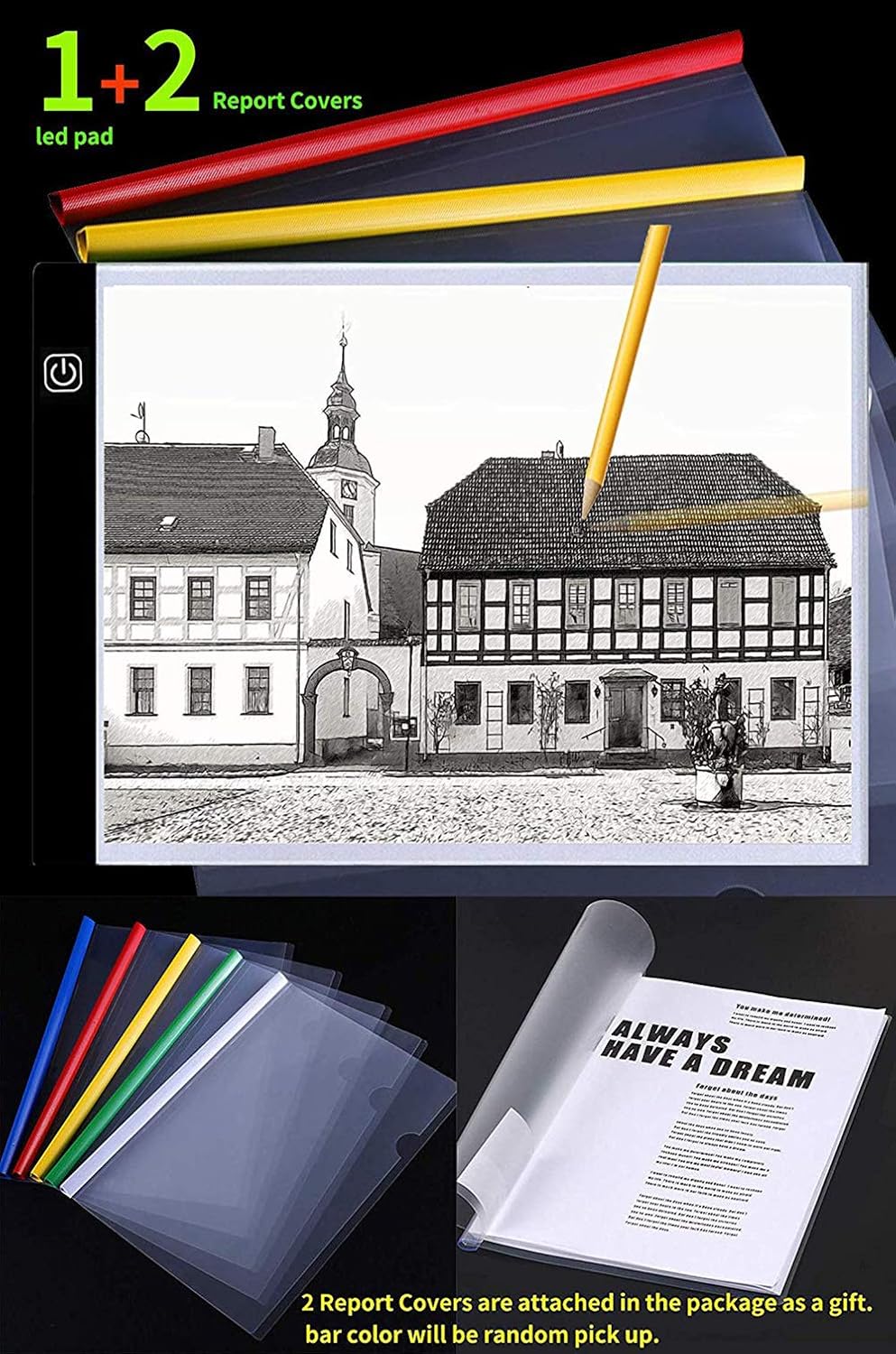 Diamond Painting A4 Ultra-Thin Portable LED Light Box Tracer USB Power Cable Dimmable Brightness LED Artcraft Tracing Light Pad for Artists Drawing Sketching Animation Stencilling X-ray Viewing