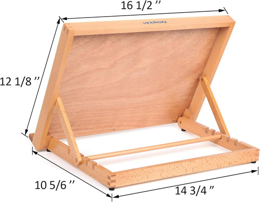 Falling in Art 5-Position Wood Drafting Table Easel Drawing and Sketching Board, 16 1/2 Inches by 12 1/8 Inches