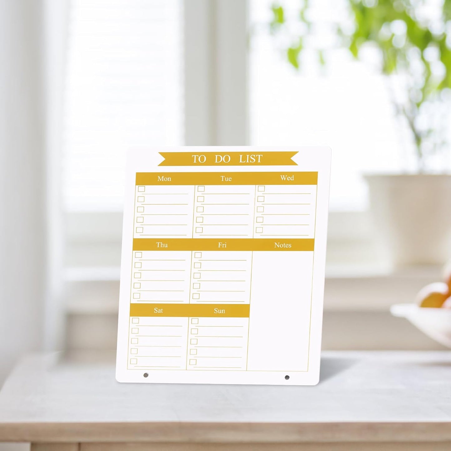 Weekly Planner Dry Erase Board for Desk,10''x12'',Acrylic Desk Calendar to Do List Planner Board with Stand,Pink Dry Erase White Board for Home Office School-ZL-P-2530
