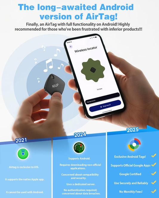 Air Tags for Android,Air Tags-4 Pack Android,2 Year Battery Life,Air Tracker Tags with 4 Case,Google Find Trackers for Google'S Find Hub App,IP65 Waterproof Luggage Tracker for Keys,Wallets,Suitcases