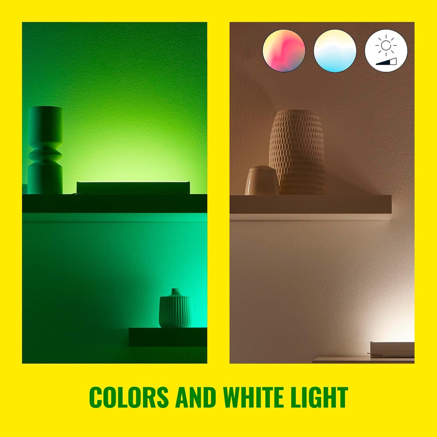 WiZ Connected Gradient Light Bars, RGBIC, Display Multiple Colors, 150 Lumens, Versatile Placement, Easy Setup, LED, Connect to Wi-Fi, Control with App/Voice