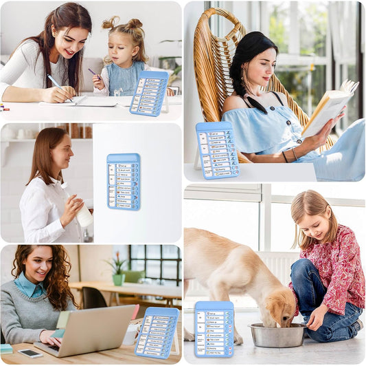 Audab Dry Erase Chore Chart for Kids, Magnetic Whiteboard Checklist Board, Chore Checklist Slider to Do List Board, Daily Routine Chart Schedule Board Task Tracker for Home Refrigerator, Wall, Desk