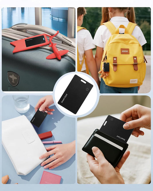 Zoilytech Wallet Tracker Card for Android,Rechargeable Tag Wallet Finder, Thin and Light Smart Card IP68 Waterproof GPS Tracker Item Locator for Google Find Hub App(Android Only)