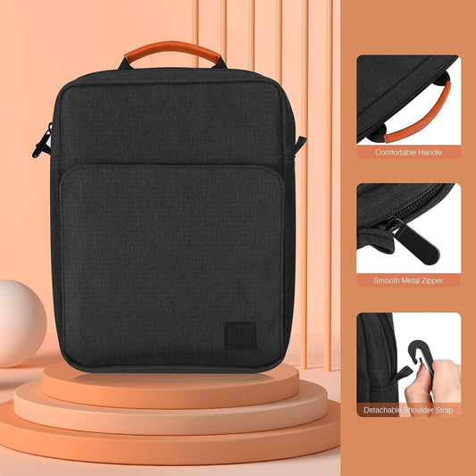 Dadanism 9-11 Inch Tablet Sleeve Bag Carrying Case with Shoulder Strap for iPad (A16) 11", iPad 10th Gen 10.9", iPad Air M4/Pro M5 11", iPad 9/8/7th 10.2", Galaxy Tab A11+ Plus 11", Cloudy Pink