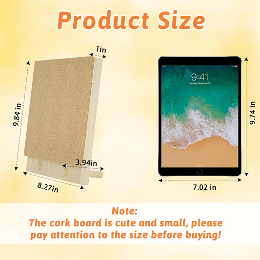 Trycooling Bulletin Board/Cork Board on The Desktop-Small Mini Hanging Tack Message Memo Picture Board for Home Office School