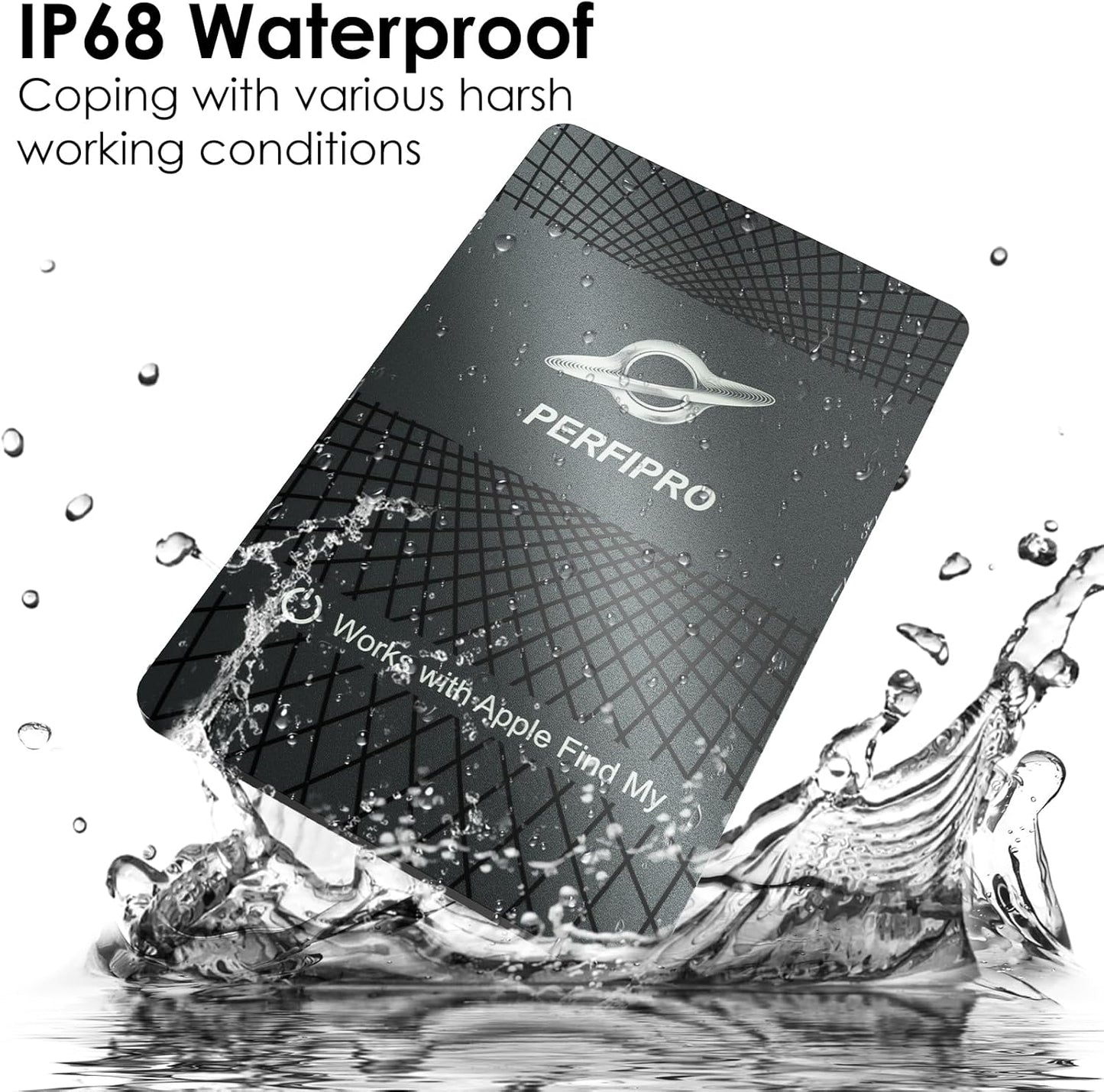 Wallet Tracker Card (Both iOS and Android) | No Monthly Fee | Waterproof | Wireless Charging | Anti-Lost, Thin Bluetooth Smart Card Finder for Wallet, Luggage, Backpack